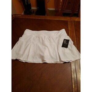 Etonic Athletic Woven Skort Wovens L Large White Core Pleated Built In Shorts XL